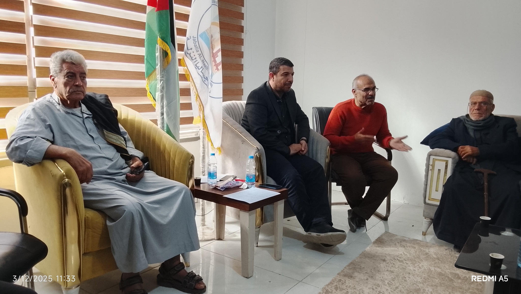 استقبال مخاتير ووجهاء ومثقفي جباليا