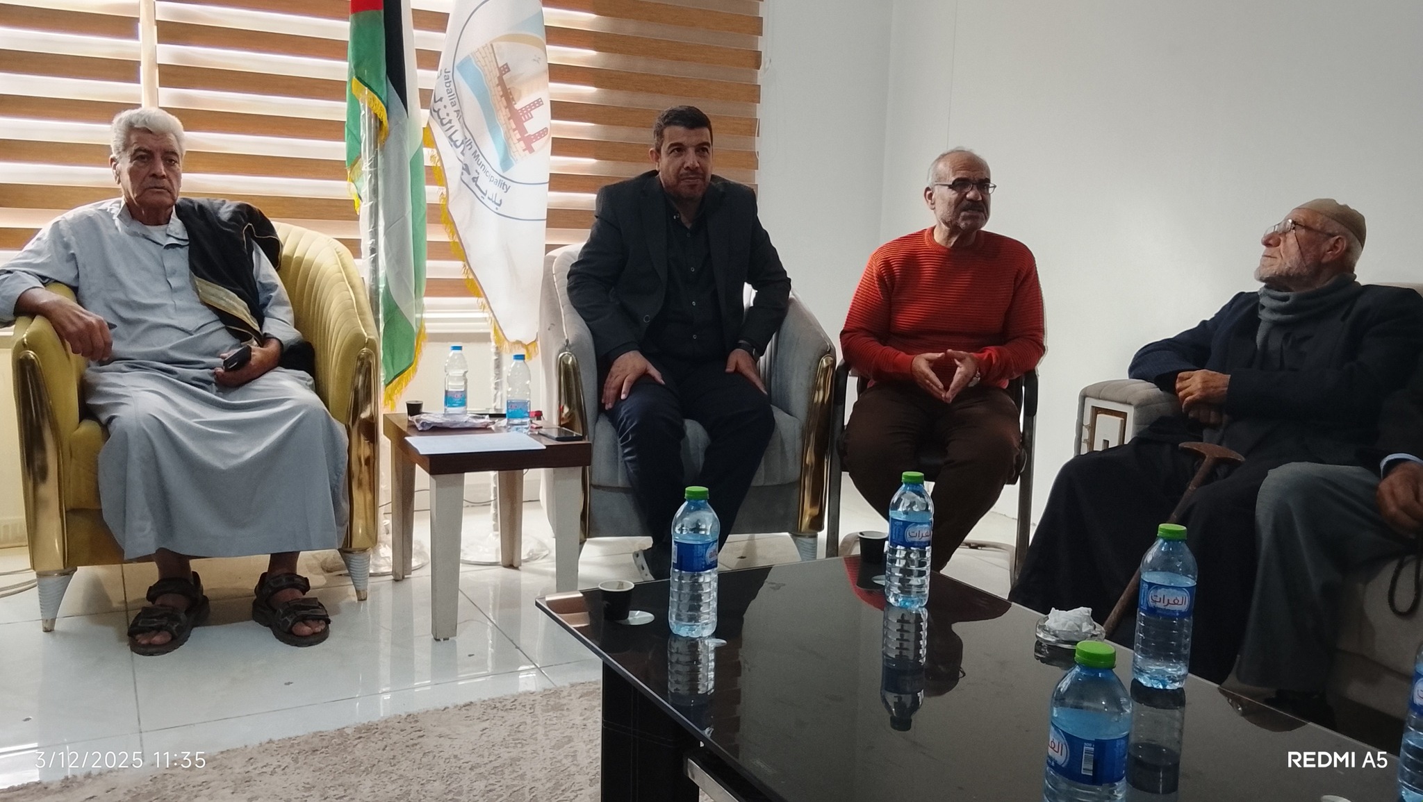 استقبال مخاتير ووجهاء ومثقفي جباليا